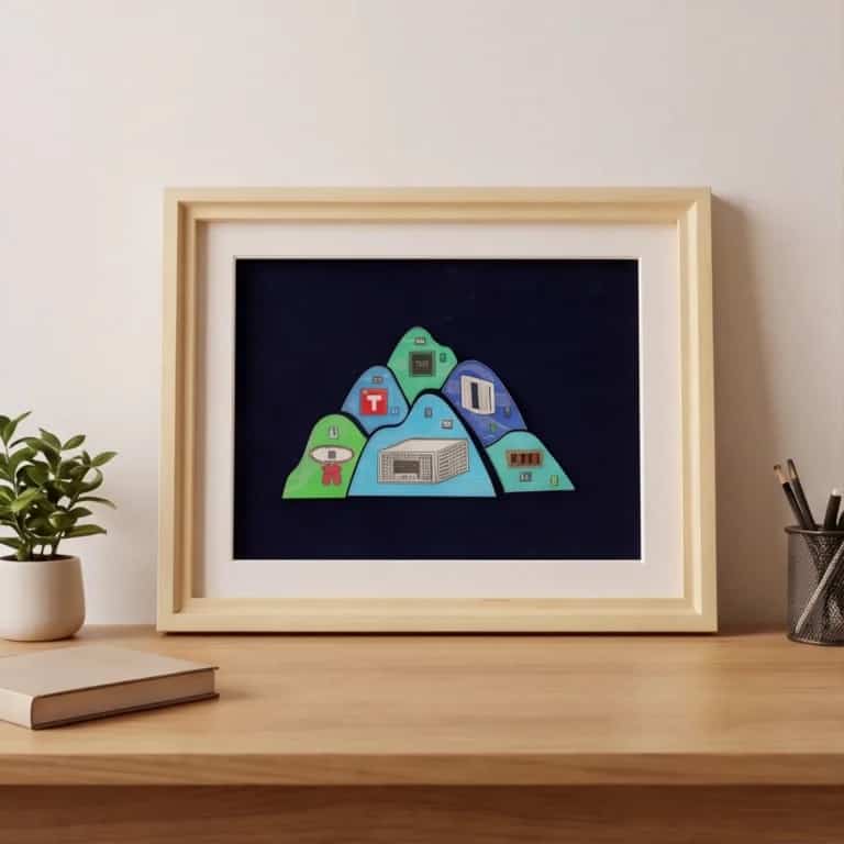 Magnetic Picture Frame – Solid Wood Magnet Board for Badges, Pins & Collectibles
